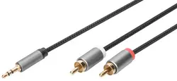 DIGITUS Câble adaptateur audio stéréo, jack - RCA, 1,0 m