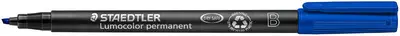 STAEDTLER Marqueur permanent 314B Lumocolor, bleu