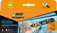 BIC Marqueur permanent Intensity, carte blister de 4