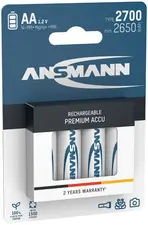 ANSMANN Pile rechargeable NiMH Premium, Mignon AA