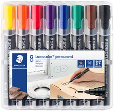 STAEDTLER Marqueur permanent 352 Lumocolor, étui de 8