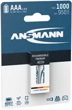 ANSMANN Pile rechargeable NiMH Premium, Micro AAA, 1.000 mAh