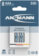 ANSMANN Pile rechargeable maxE NiMH, Micro AAA, blister de 4