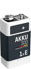 ANSMANN Pile rechargeable NiMH maxE, bloc E 9V, 300 mAh