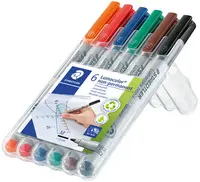 STAEDTLER Marqueur non permanent 315M Lumocolor, étui de 6