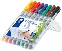 STAEDTLER Marqueur non permanent 315M Lumocolor, étui de 8