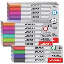Kores Marqueur non permanent "K MARKER W1", étui de 10