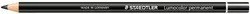STAEDTLER Marqueur permanent Lumocolor glasochrom, noir
