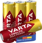 VARTA Pile alcaline "LONGLIFE Max Power", Mignon, (AA)