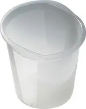 helit Corbeille à papier "the joy", PP, 13 litres, blanc