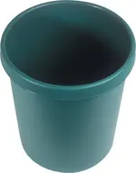 helit Corbeille à papier "the german", rond, 30 litres, vert