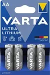 VARTA Pile au lithium "ULTRA Lithium", Mignon (AA), 4 piles