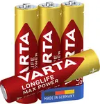 VARTA Pile alcaline Longlife Max Power, Micro, (AAA)
