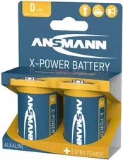 ANSMANN Pile alcaline "X-Power", Mono D, blister de 2