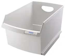 HAN Bac à papier LOGO-DRIVE, polystyrène, 25 litres, gris