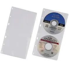 DURABLE Pochette CD-/DVD COVER S, pour 2 CD, PP, 156x288 mm
