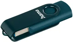 hama Clé USB 3.0 "Rotate", 32 GB, bleu pétrole