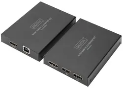 DIGITUS Kit d'extension KVM HDMI IP, noir
