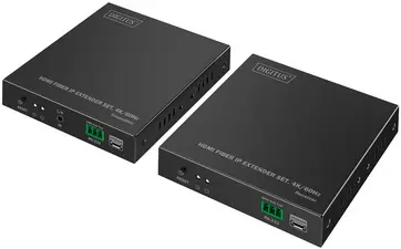 DIGITUS Kit d'extension IP HDMI 4K, 4K/60Hz, 300 m / 40 km