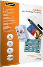 Fellowes Pochette de plastification, avec pli, A3, 160