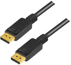 LogiLink Câble de raccordement DisplayPort 1.4, 5,0 m, noir