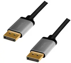 LogiLink Câble DisplayPort 1.2, fiche mâle - mâle, 2,0 m