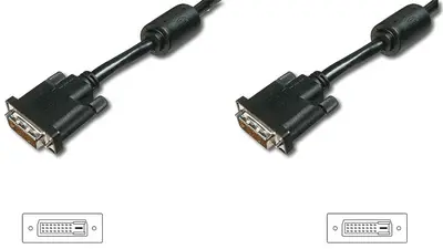 DIGITUS Câble DVI-D 24+1, Dual Link, 5,0 m