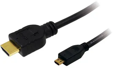 LogiLink Câble HDMI, A mâle - micro D mâle, 2 m