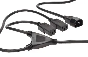 DIGITUS Câble d'alimentation en Y, 1,7 m, fiche C14