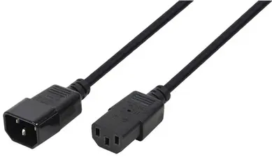 LogiLink Câble d'alimentation à 3 broches, mâle - femelle