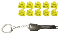 shiverpeaks Bloqueur de port RJ45 avec clé, jaune