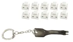 shiverpeaks Bloqueur de port RJ45 avec clé, blanc