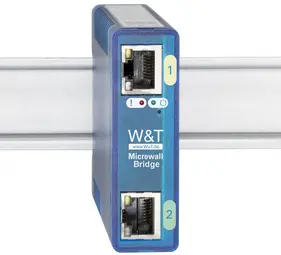 W&T Microwall Bridge, IP20, boîtier en plastique, bleu