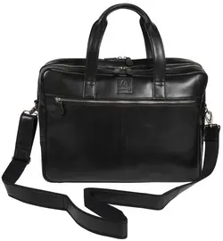 EXACOMPTA Sacoche pour ordinateur EXACTIVE, cuir, noir
