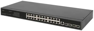 DIGITUS Commutateur 19" Gigabit Etherneet Switch, 24 ports