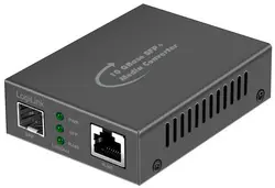 LogiLink Convertisseur média 10 Gigabit, RJ45/SFP+, noir
