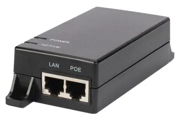 DIGITUS Injecteur PoE, conforme au standard IEEE 802.3af