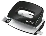 LEITZ Mini perforateur Nexxt 5060, en carton, noir métallisé