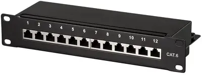 Logilink Panneau de brassage 10" cat. 6, blindé, 12 ports