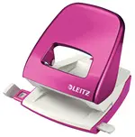 LEITZ Perforateur Nexxt 5008, en carton, rose métallisé