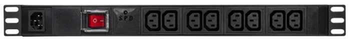 LogiLink Multiprise appareils à froid, 8 prises, noir
