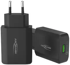 ANSMANN Chargeur secteur USB HOME CHARGER HC1180QC, noir