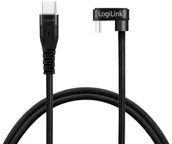 LogiLink Câble USB 2.0, USB-C mâle - USB-C mâle, 3,0 m, noir