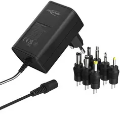 ANSMANN Bloc secteur universel APS 300, 3,6 W / 3-12 V, noir