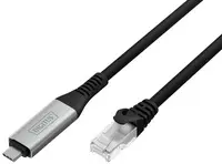 DIGITUS Câble Ethernet USB 3.2, USB-C - RJ45 mâle, 10 m