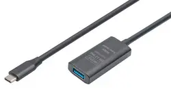 DIGITUS Câble de rallonge actif USB 3.2 Gen1, 5 m