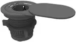 Fellowes Tisch-Einbausteckdose Power Spot, Typ F, schwarz