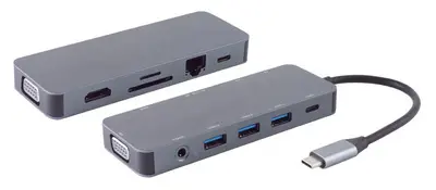 shiverpeaks Station d'accueil 11en1 BASIC-S - USB-C mâle