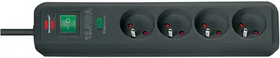 brennenstuhl Prolongateur multiprise "Eco-Line", 4 prises