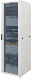 LogiLink Baie réseau 19", 42 U, gris clair (RAL 7035)